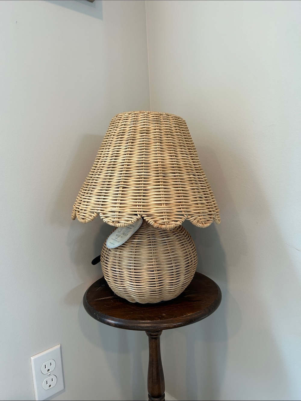 Table Lamp with Woven / Wicker Base and Woven Shade - Threshold by Studio McGee - Picture 4 of 8